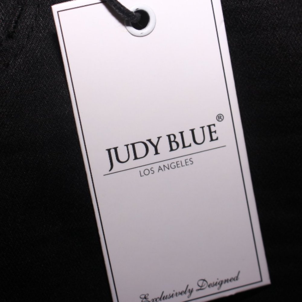 NWT Judy Blue Slim Fit High Rise Black Denim Jeans Size 26 - Picture 12 of 13